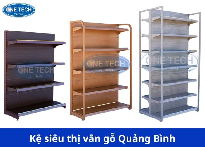 Tìm hiểu về mẫu kệ siêu thị vân gỗ 