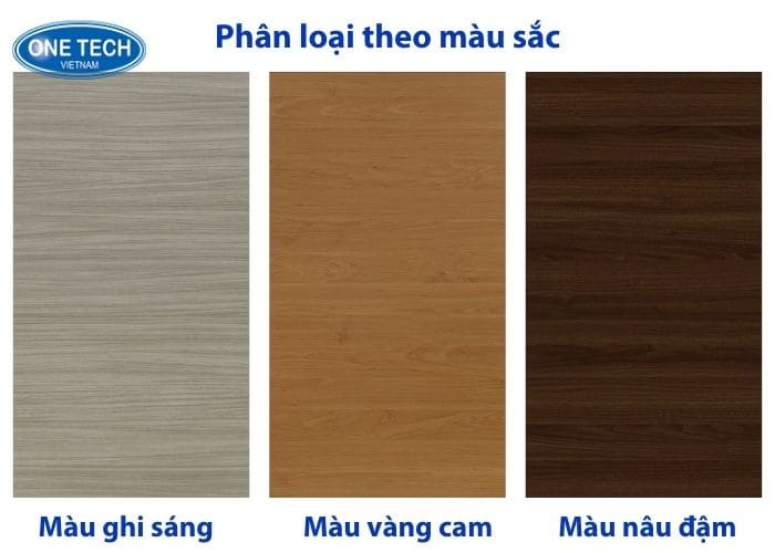 Phân loại kệ vân gỗ theo màu sắc